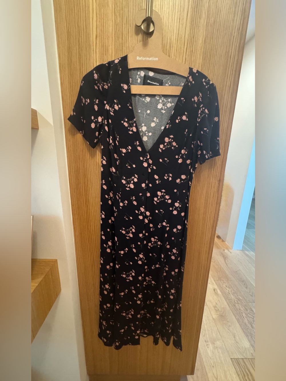 Reformation Floral midi dress.